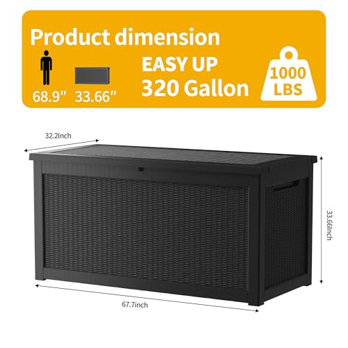 320 Gallon Resin Outdoor Storage Box