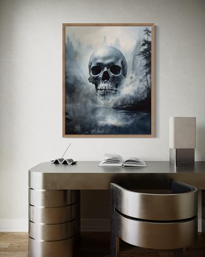 Foggy Skull Poster Art Print