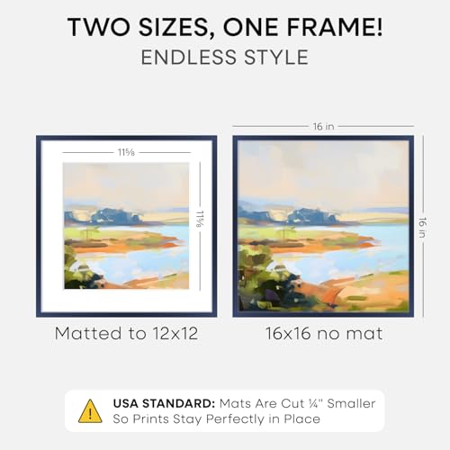 16x16 Blue Picture Frame