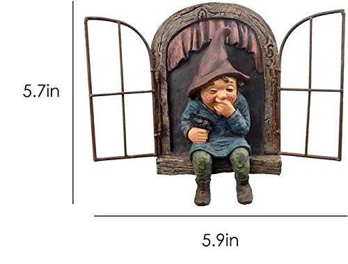 Whimsical Fairy Garden Gnome Statue