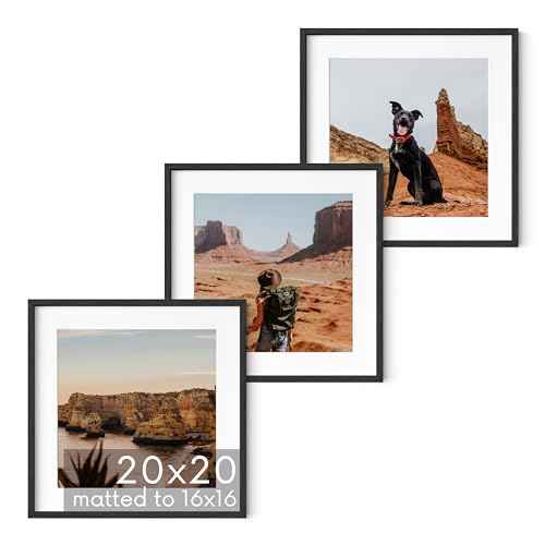 Black Square Frames Set of 3 (3 Count)