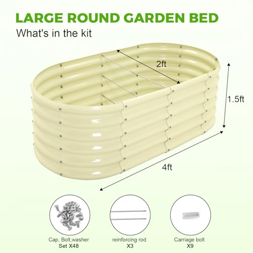 18“ Tall Outdoor Metal Raised Garden Bed