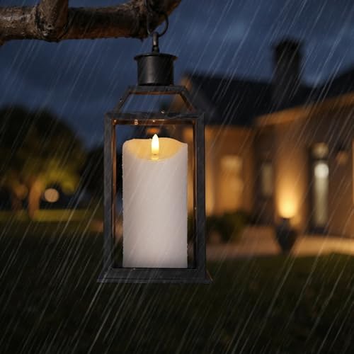 Outdoor Flameless Candles with Remote Timer (2 Count)