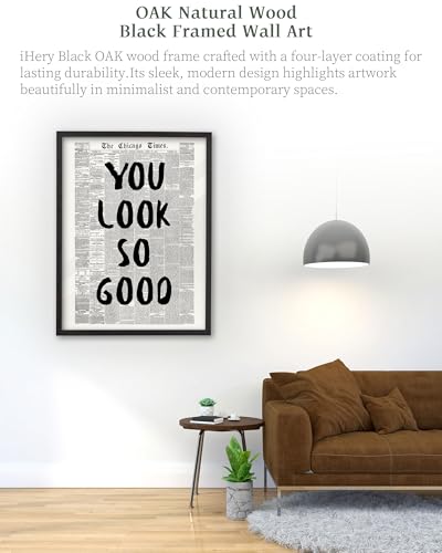 16x20in You Look So Good Framed Newspaper Inspirational Wall Art