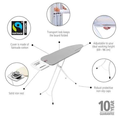 Comfort Ironing Board with Solid Steam Iron Rest