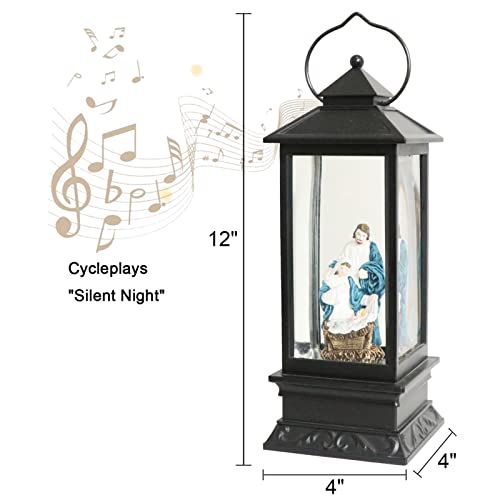 Jesus Singing Snow Globe Lantern with 6 Hour Timer