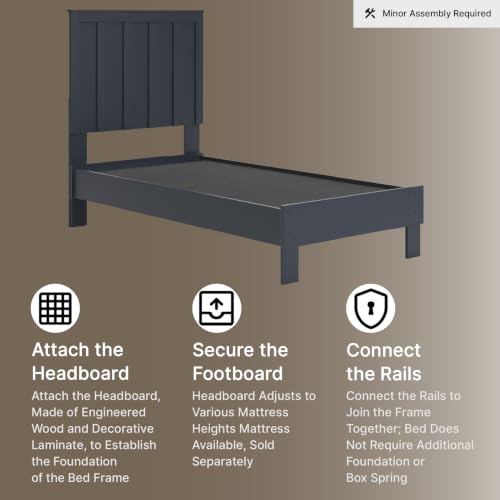 Wood Twin Platform Bed Frame