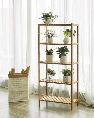 5 Tier Bamboo Shelf