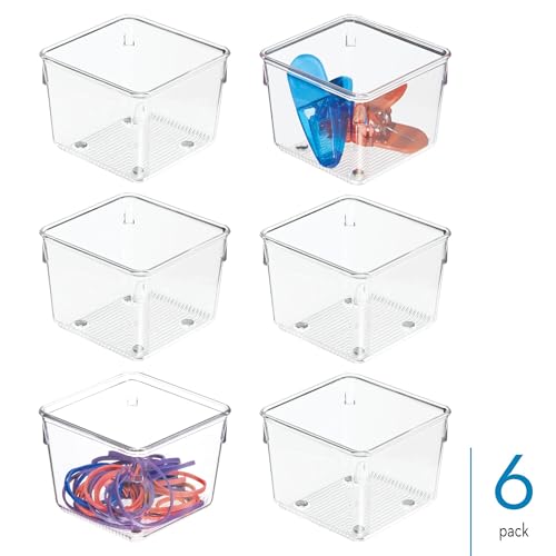 Plastic Drawer Organizer Bins (6 Count)