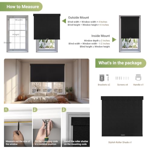 Blackout Roller Shades for Indoor Windows
