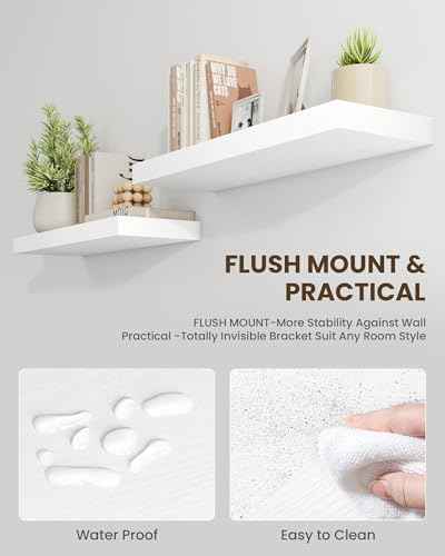 40" Floating Shelves for Wall (2 Count)