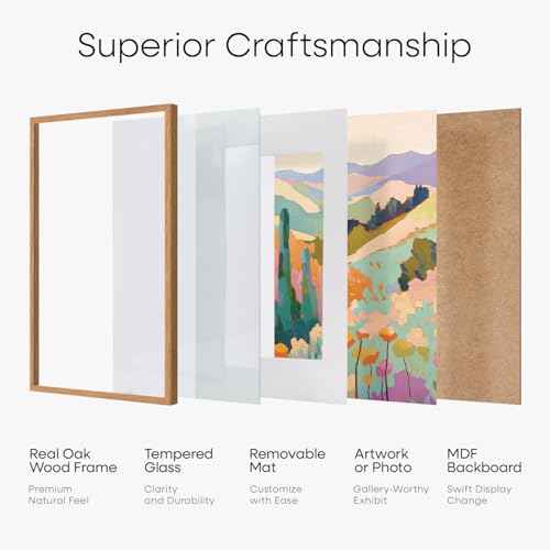 14x20 Natural Oak Diploma Frame (2 Count)