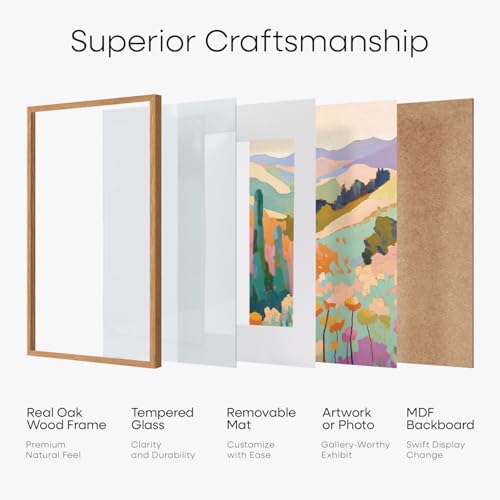 A1 Natural Oak Poster Frame
