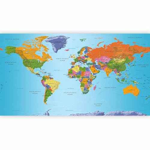 Wall Mural World Map 197x110 in (150.7 Sq Ft)
