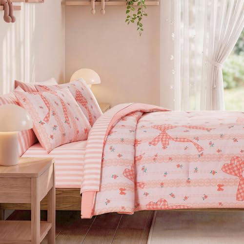 Twin XL Comforter Set with Sheets for Girls