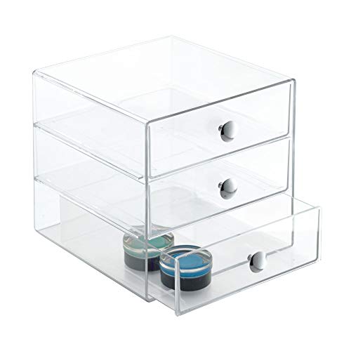 Stackable 3 Drawer Makeup Organizer