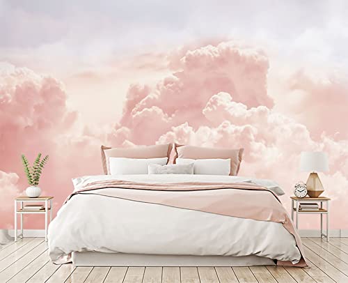 Pink Clouds wall Mural Wallpaper for Bedroom 103" x 69" (49.354166666666664 Sq Ft)