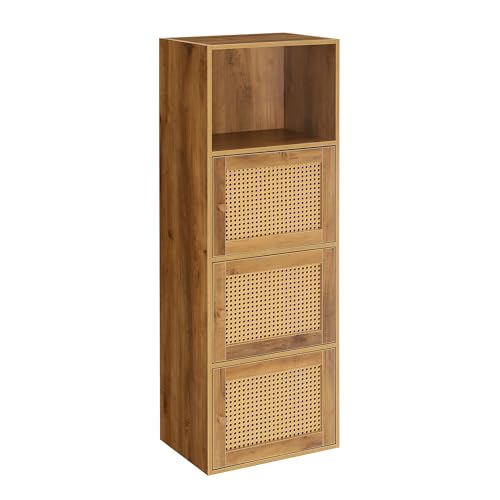 Xtra Storage Boho Weave 3 Door Cabinet 16.5"