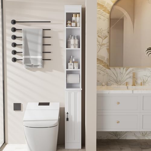 71" Tall Bathroom Storage Cabinet