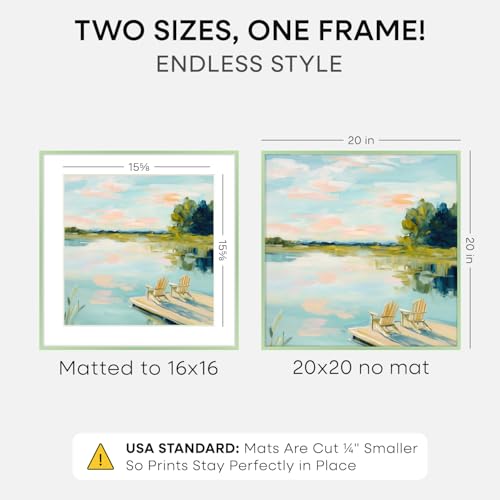 20x20 Green Picture Frame