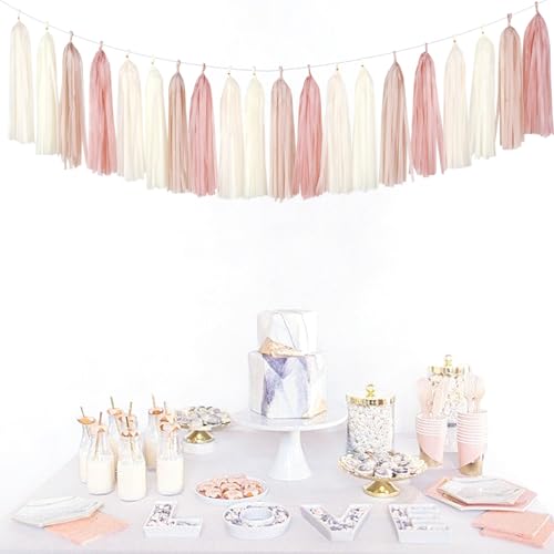 Champagne Gold Beige Boho Party (20 Count)