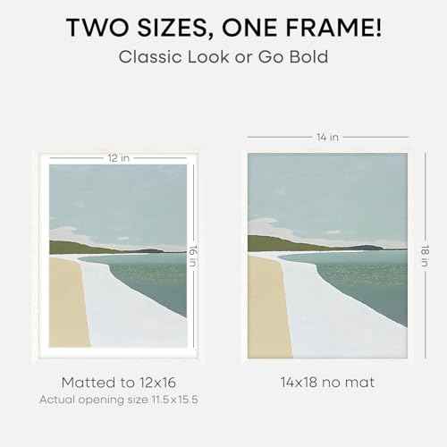 14x18 White Oak Picture Frame