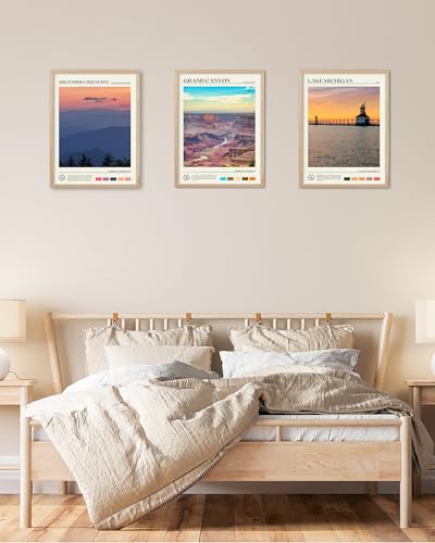 12x16IN Grand Canyon Landscape Framed Wall Art Nature Decor 1Pack