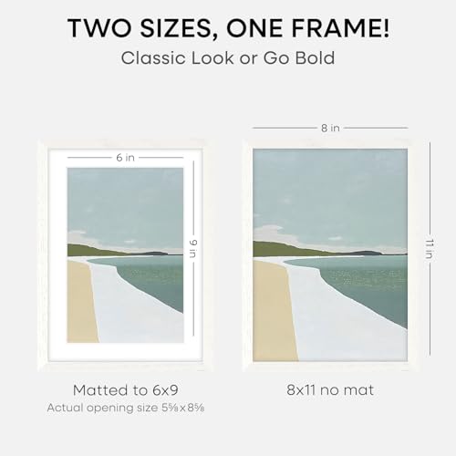 8x11 White Oak Picture Frame (2 Count)
