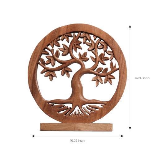 Solid Wood Tree Sculpture