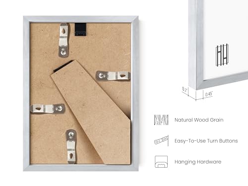 4x6 Silver Metal Picture Frames