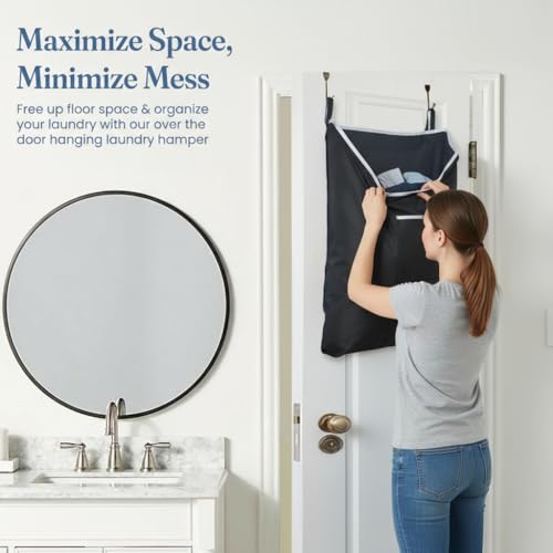 TFLC Over the Door Hanging Laundry hamper bag