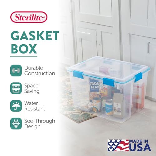 Gasket Storage Box with Lids for Home & Office (4 Count)