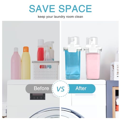 2 Pack Laundry Detergent Dispenser (122 Fl Oz)