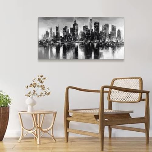 New York City Wall Art Brooklyn Bridge Wall Art Print Paintings 20 × 40 In