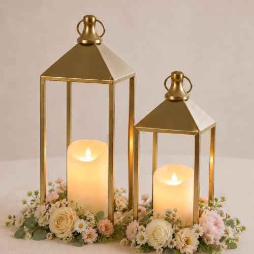 Decorative Candle Lanterns Indoor (2 Count)