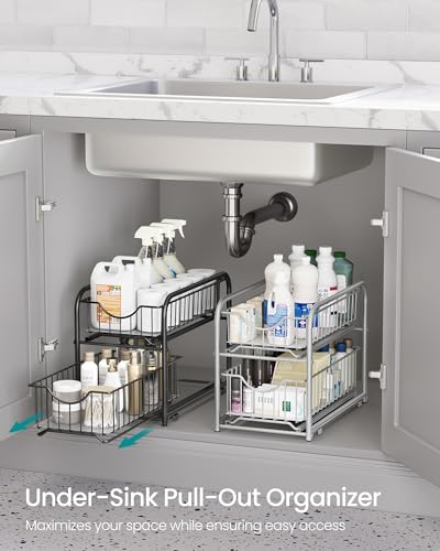 4 Tier Pull Out Cabinet Organizers (2 Count)