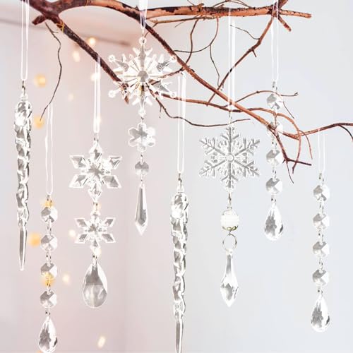 Crystal Christmas Tree Ornaments (18 Count)