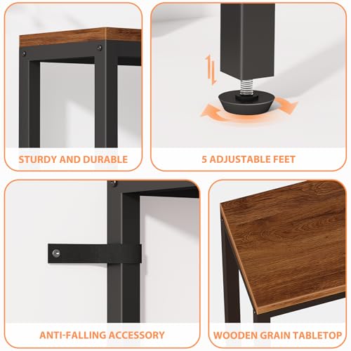 71'' Behind Couch Table with 2 Outlets