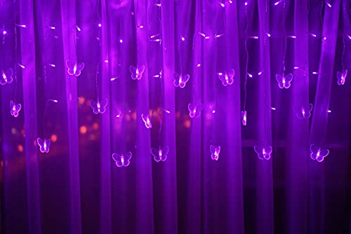 Butterfly Curtain Fairy Lights USB Plug in
