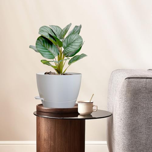 12/10/9 inch Large Self Watering Pots for Indoor Plants, Set of 3 (3 Count)