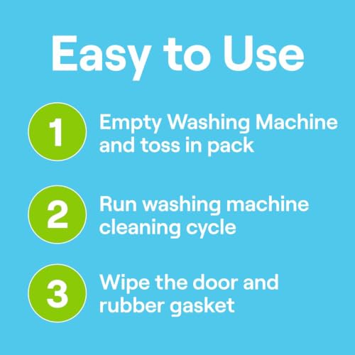 Washing Machine Cleaner 6 Count Free & Clear Targets Odor (25.2 Ounce)