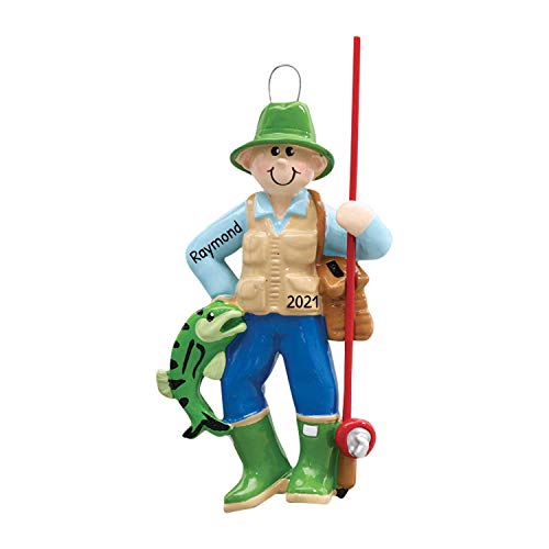 Personalized Fly Fishing Ornament 2026