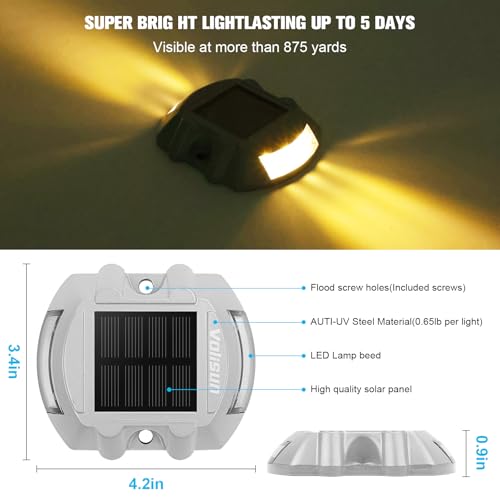 Solar Deck Driveway Dock Lights (12 Count)