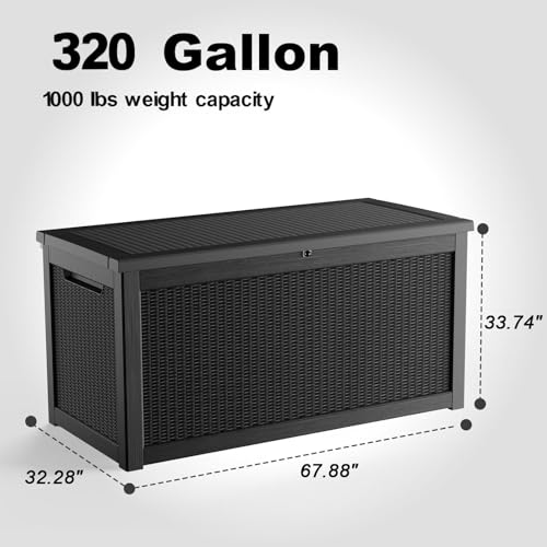 320 Gallon Outdoor Deck Box