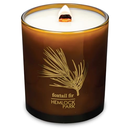 Foxtail Fir Amber & Gold Crackling Wood Wick Candle