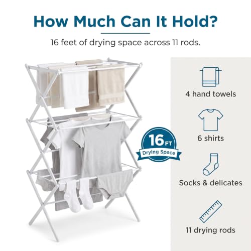 3 Tier Compact Clothes Drying Rack