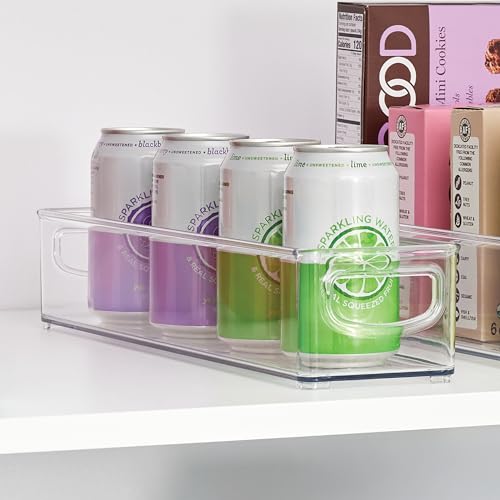 Slim Clear Plastic Storage Bin (2 Count)