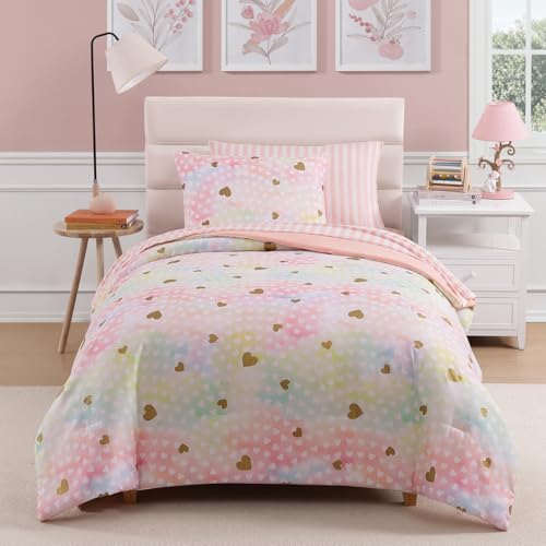 Twin Comforter Set with Sheets for Girls (5 Count)