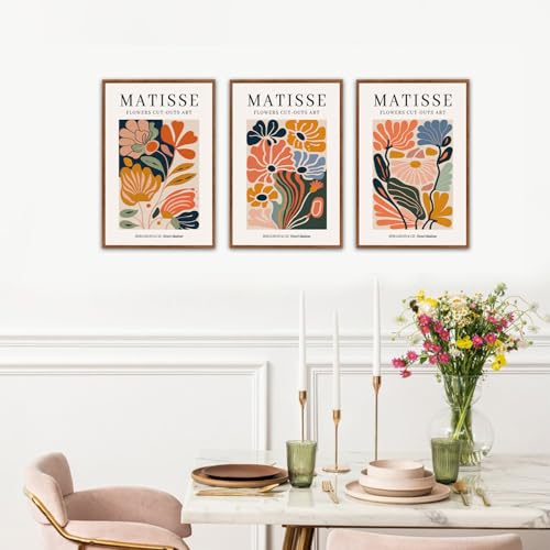 Framed Boho Neutral Canvas Wall Art