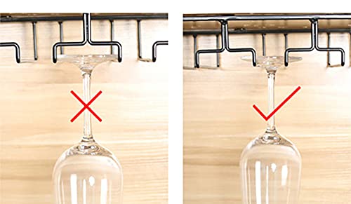 Gold Wine Glass Rack Stemware Holder Wine Glass Holder Wine Glass Hanger 11.8 Inch Long 3 Rows